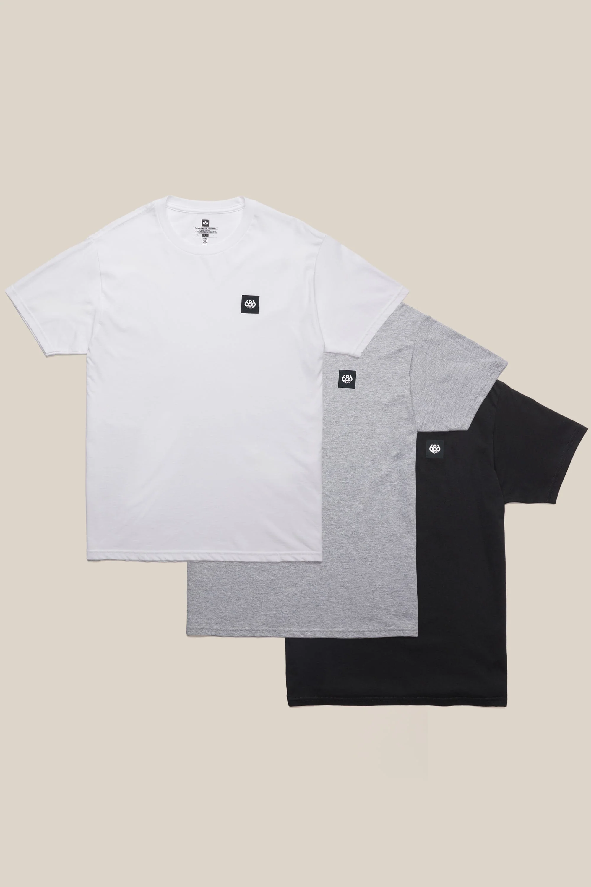 686 Logo 3-Pack S/S Tee