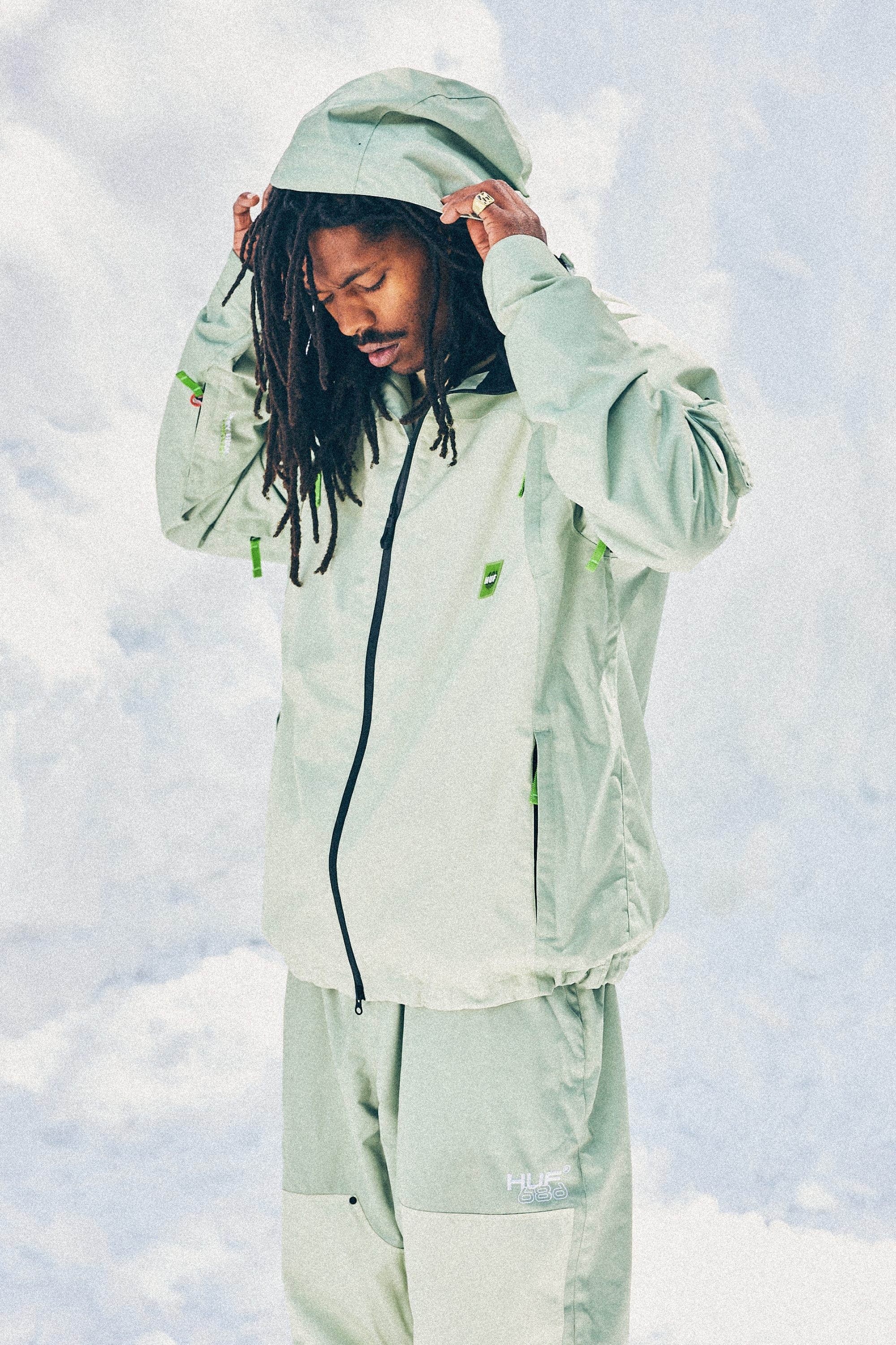 686 Men's HUF Double H Shell Jacket - Image 5