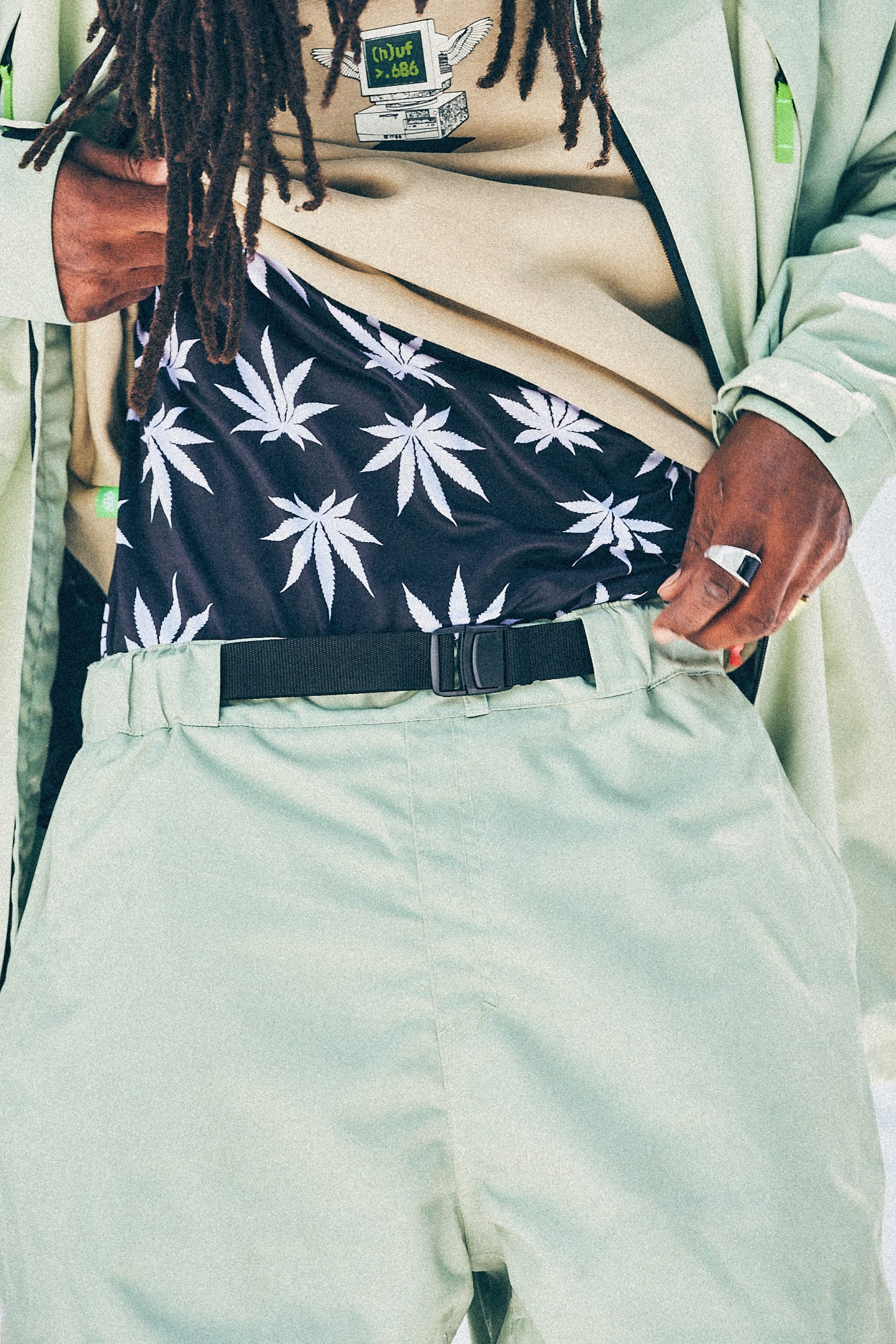 686 Men's HUF Double H Shell Pant - Image 3