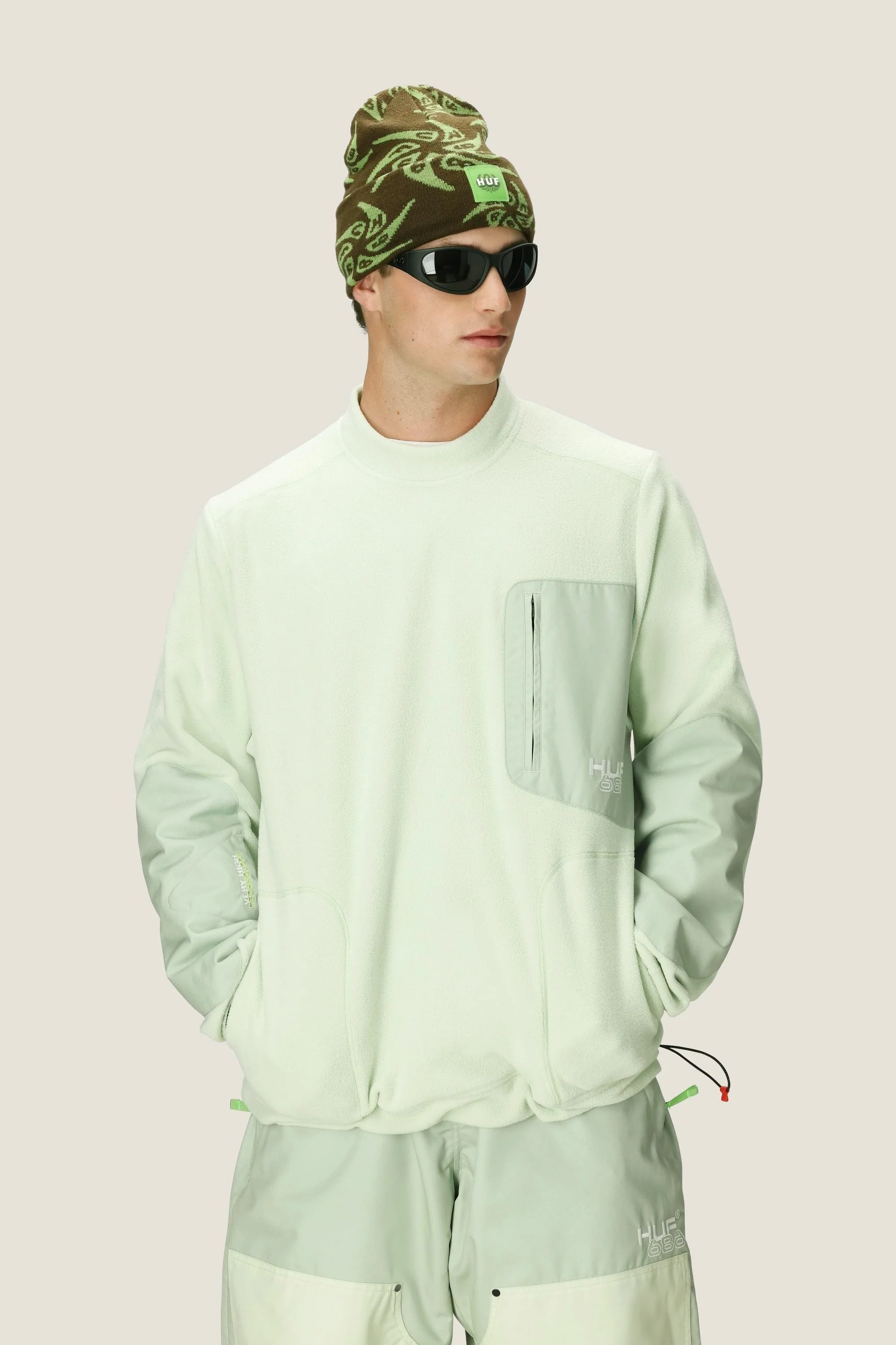 686 Men's HUF Fleece Crewneck - Image 3